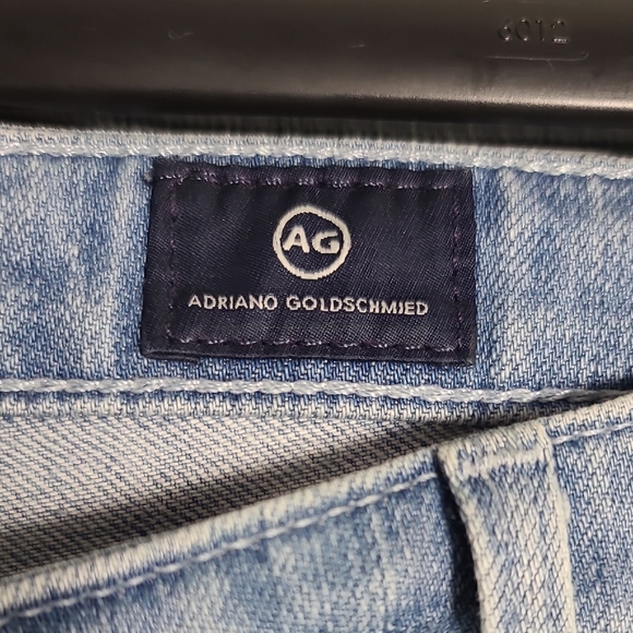 ADRIANO GOLDSCHMIED The Mid Rise Stevie Capri Slim Straight Soft Denim Size 31 - Picture 2 of 14